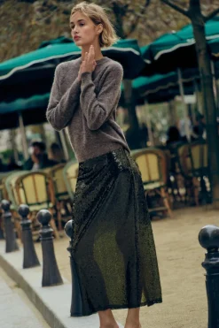 Outlet FALDA MIDI LENTEJUELAS Mujer Faldas / Shorts