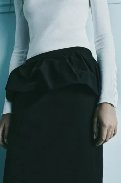 Clearance FALDA MIDI PEPLUM ZW COLLECTION Mujer Faldas / Shorts