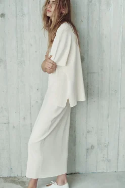 Sale FALDA MIDI PUNTO LISO Mujer Cárdigan / Jerséis|Punto