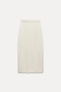 Sale FALDA MIDI PUNTO LISO Mujer Cárdigan / Jerséis|Punto