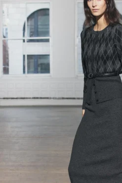 Hot FALDA MIDI PUNTO LISO Mujer Cárdigan / Jerséis|Punto