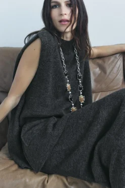 Discount FALDA MIDI PUNTO LISO Mujer Cárdigan / Jerséis|Punto