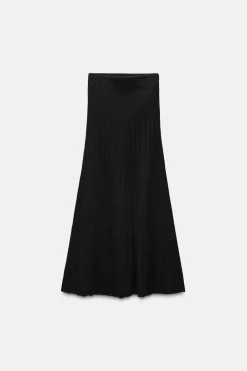 Fashion FALDA MIDI PUNTO RIB Mujer Cárdigan / Jerséis|Punto