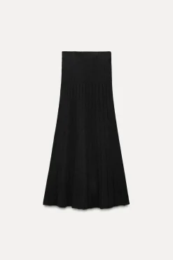 Fashion FALDA MIDI PUNTO RIB Mujer Cárdigan / Jerséis|Punto