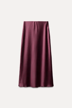 Hot FALDA MIDI SATINADA Mujer Faldas / Shorts