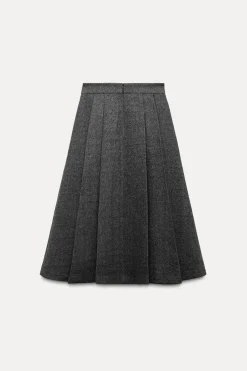 Fashion FALDA MIDI TABLAS ZW COLLECTION Mujer Faldas / Shorts