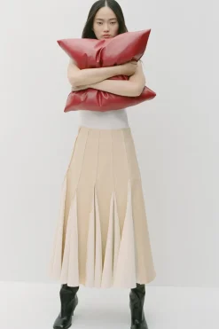 Hot FALDA MIDI TABLAS ZW COLLECTION Mujer Faldas / Shorts