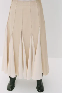 Hot FALDA MIDI TABLAS ZW COLLECTION Mujer Faldas / Shorts