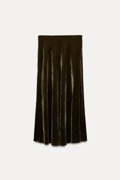 Online FALDA MIDI TERCIOPELO ZW COLLECTION Mujer Faldas / Shorts