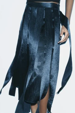 Sale FALDA MIDI TIRAS ZW COLLECTION Mujer Faldas / Shorts