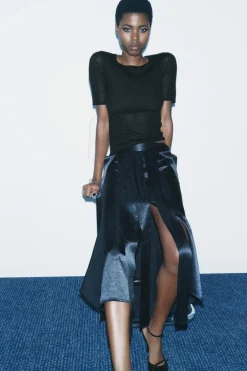 Sale FALDA MIDI TIRAS ZW COLLECTION Mujer Faldas / Shorts