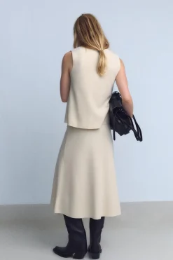 Fashion FALDA MIDI VOLUMEN SOFT Mujer Faldas / Shorts