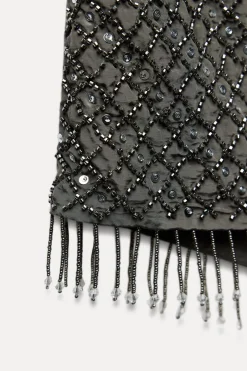 Outlet FALDA MINI ABALORIOS LENTEJUELAS Mujer Faldas / Shorts