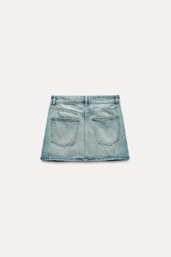 Online FALDA MINI DENIM TRF Mujer Faldas / Shorts