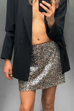 New FALDA MINI LENTEJUELAS Mujer Cárdigan / Jerséis|Punto