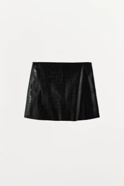 New FALDA MINI PIEL GRABADO Mujer Faldas / Shorts|Lenceria