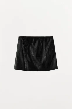 New FALDA MINI PIEL GRABADO Mujer Faldas / Shorts|Lenceria
