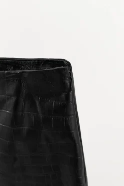 New FALDA MINI PIEL GRABADO Mujer Faldas / Shorts|Lenceria