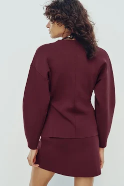 Clearance FALDA MINI PUNTO LISO Mujer Cárdigan / Jerséis|Punto