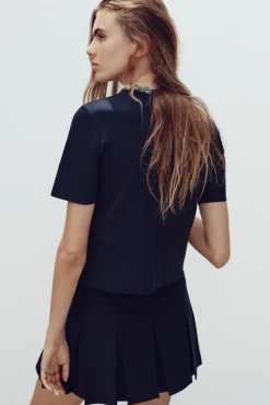 Fashion FALDA MINI PUNTO LISO Mujer Cárdigan / Jerséis|Punto