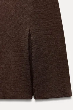 Outlet FALDA MINI PUNTO TABLAS Mujer Cárdigan / Jerséis|Punto