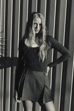 Outlet FALDA PANTALÓN TABLAS Mujer Faldas / Shorts