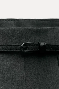 Hot FALDA PANTALÓN TABLAS CINTURÓN Mujer Faldas / Shorts