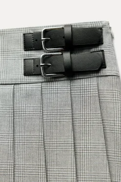 Outlet FALDA PANTALÓN TABLAS HEBILLAS Mujer Faldas / Shorts