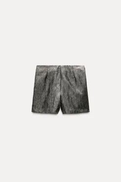 Online FALDA PANTALÓN TEJIDO BRILLO Mujer Faldas / Shorts