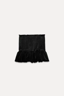 Online FALDA PANTALÓN TERCIOPELO VOLUMEN Mujer Faldas / Shorts