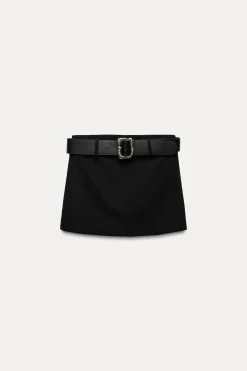 Hot FALDA PANTALÓN TIRO ALTO CINTURÓN Mujer Faldas / Shorts