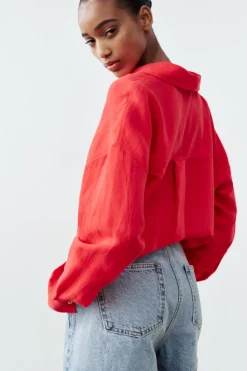 New FALDA PANTALÓN Z1975 DENIM CRUZADA Mujer Faldas / Shorts