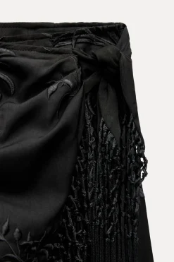 New FALDA PAREO BORDADOS FLECOS Mujer Faldas / Shorts