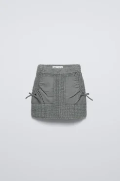 Niños ZARA 6 - 14 Años·Punto|6 - 14 Años·Faldas / Bermudas<FALDA PUNTO BOLSILLOS COMBINADOS