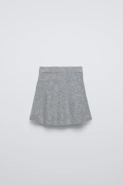 Niños ZARA 6 - 14 Años·Punto|6 - 14 Años·Faldas / Bermudas<FALDA PUNTO CANALÉ TACTO SUAVE