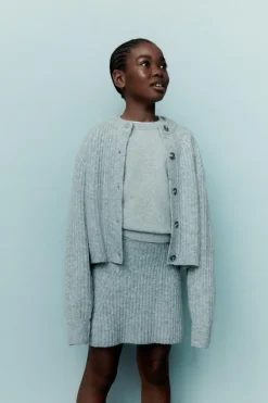 Niños ZARA 6 - 14 Años·Punto|6 - 14 Años·Faldas / Bermudas<FALDA PUNTO CANALÉ TACTO SUAVE