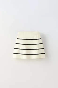 Niños ZARA 6 - 14 Años·Punto|6 - 14 Años·Faldas / Bermudas<FALDA PUNTO RAYAS