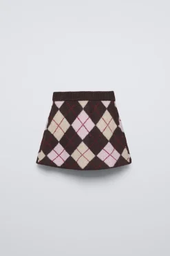 Niños ZARA 6 - 14 Años·Punto|6 - 14 Años·Faldas / Bermudas<FALDA PUNTO ROMBOS