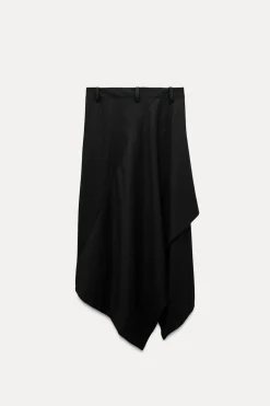 New FALDA RAYA DIPLOMÁTICA ASIMÉTRICA ZW COLLECTION Mujer Faldas / Shorts