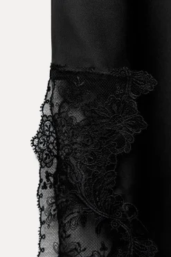 Best FALDA SATINADA ENCAJE ZW COLLECTION Mujer Faldas / Shorts