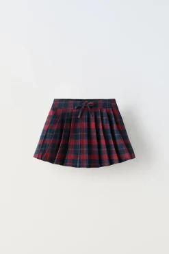 Niños ZARA 1½ - 6 Años·Faldas / Bermudas|6 - 18 Meses·Braguitas / Bermudas<FALDA TABLAS CUADROS