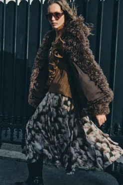 Online FALDA TABLAS ESTAMPADA ZW COLLECTION Mujer Faldas / Shorts