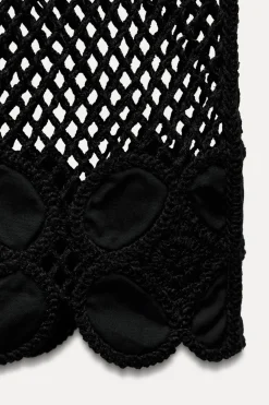 New FALDA TUBO CROCHET ZW COLLECTION Mujer Faldas / Shorts