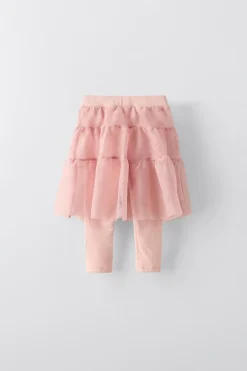 Niños ZARA 1½ - 6 Años·Pantalones|1½ - 6 Años·Leggings<FALDA TUL CON LEGGING