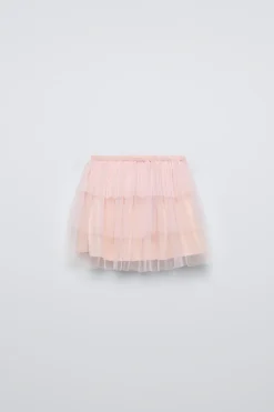 Niños ZARA 1½ - 6 Años·Faldas / Bermudas|6 - 18 Meses·Braguitas / Bermudas<FALDA TUL VOLANTES