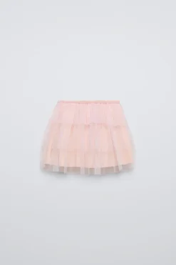 Niños ZARA 1½ - 6 Años·Faldas / Bermudas|6 - 18 Meses·Braguitas / Bermudas<FALDA TUL VOLANTES