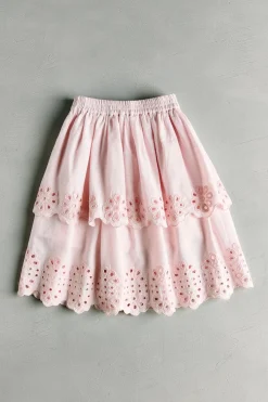 Niños ZARA 6 - 14 Años·Faldas / Bermudas<FALDA VOLANTES BORDADOS - SEA NY