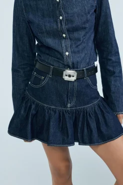 Discount FALDA VUELO DENIM TRF Mujer Faldas / Shorts