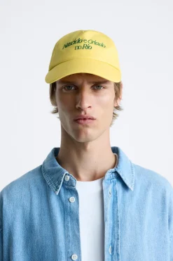 Sale GORRA BORDADO CONTRASTE Hombre Accesorios