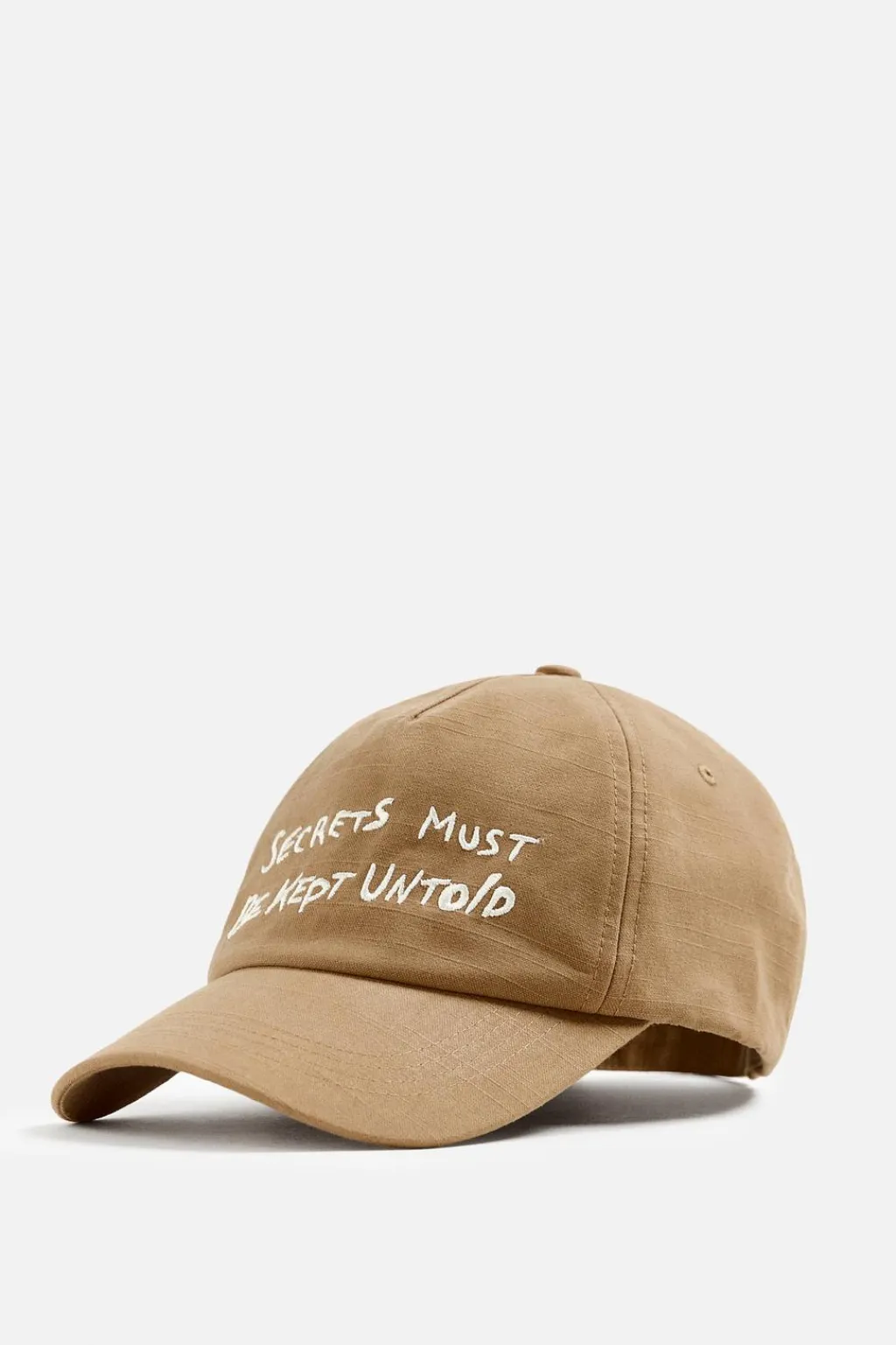 Sale GORRA TEXTO BORDADO Hombre Accesorios